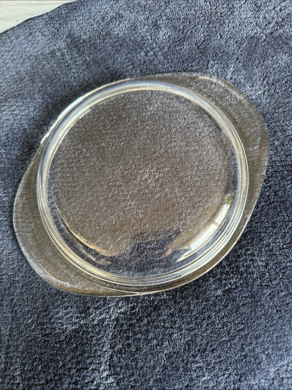Pyrex 682-C VTG clear glass lid, replacement for 1-quart (1L) casserole dishes